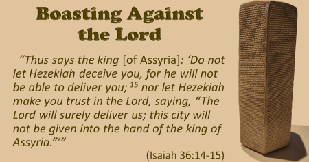 Boasting Against the Lord