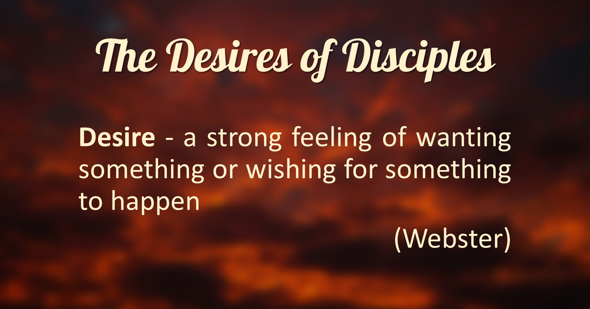 Of desire desciples Disciples Of