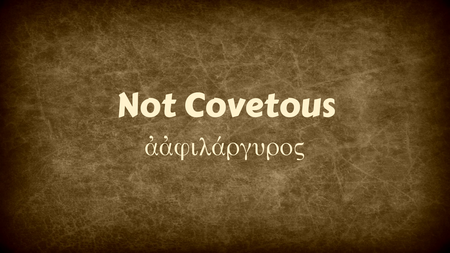 not covetous