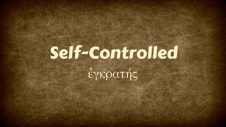 self-controlled