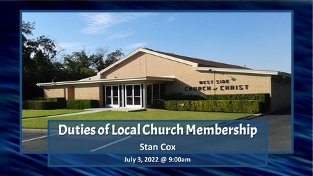 Duties of Local Church Membership