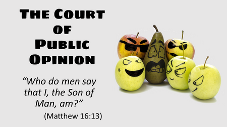 The Court of Public Opinion