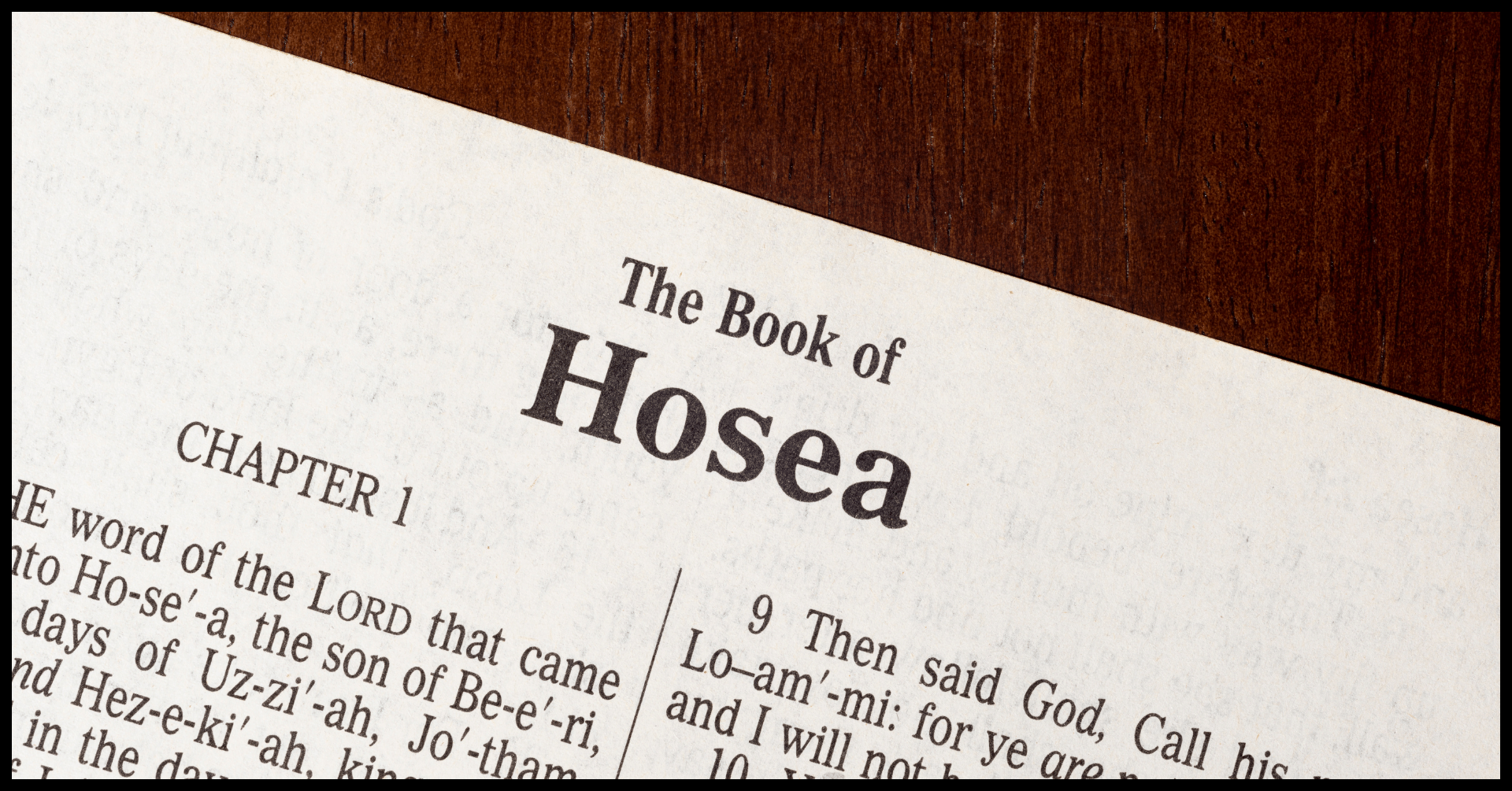 The Ministry of the Prophet Hosea – Sound Teaching